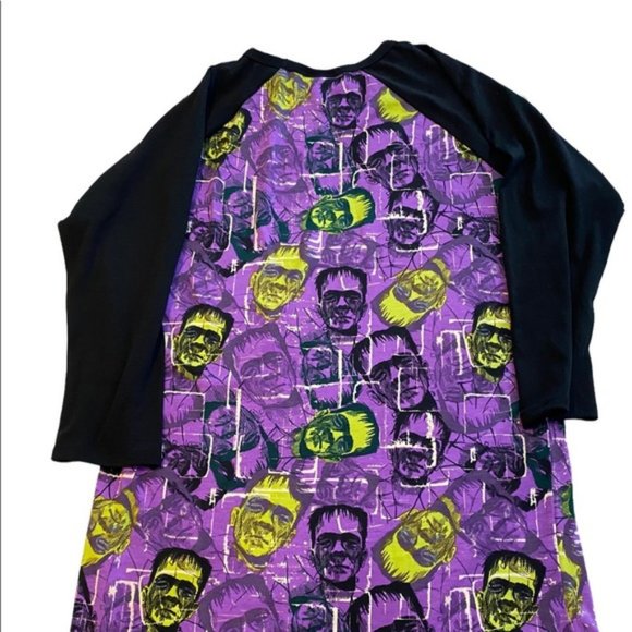 LuLaRoe Tops - LULAROE Frankenstein quarter length sleeve size small